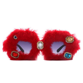 Oversize Fuzzy Lux Sunnies