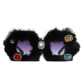 Oversize Fuzzy Lux Sunnies