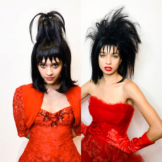 Custom Lydia Deetz Wig
