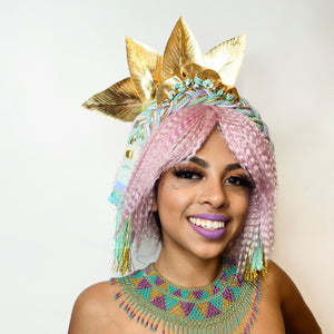 Gilded Seafoam Splendor Headpiece