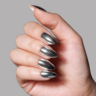 Platinum Press-On Nails