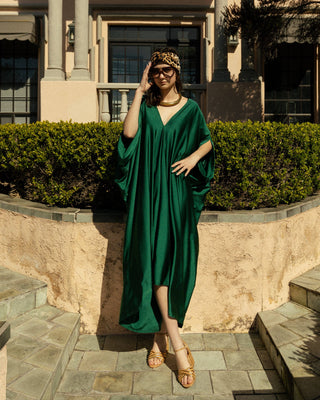 Emerald Caftan Dress