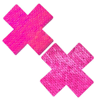 Light Pink & Pink Sequin X Factor Nipple Cover Pasties
