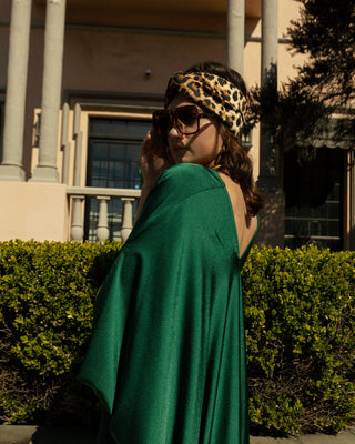 Emerald Caftan Dress