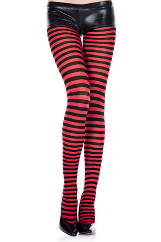 Music Legs Colorful Striped Tights