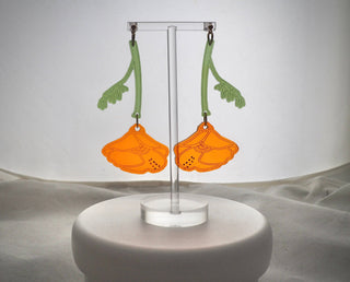Sheer Poppy Earrings