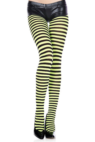 Music Legs Colorful Striped Tights