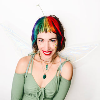 Rainbow Clip-In Bangs