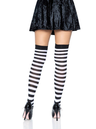 Cari Striped Stockings - One Size