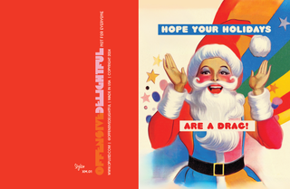 DRAG CHRISTMAS card