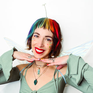 Rainbow Clip-In Bangs