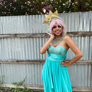 Gilded Seafoam Splendor Headpiece