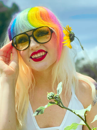 Rainbow Clip-In Bangs