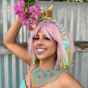 Gilded Seafoam Splendor Headpiece