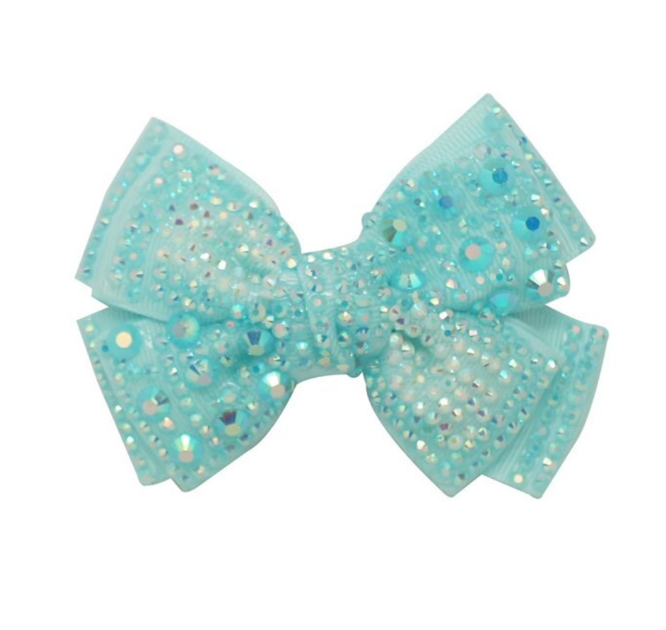 Mini Sparkle Bow Clip