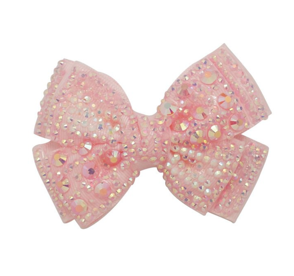 Mini Sparkle Bow Clip