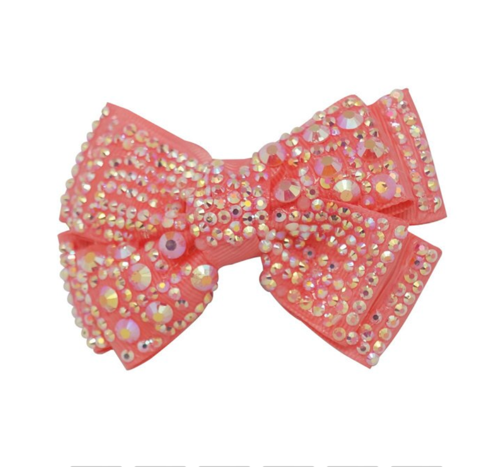 Mini Sparkle Bow Clip