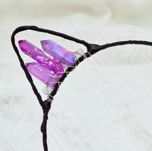 Witchy Crystal Kitty Ears