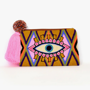 Handmade Tapizada Seeing Eye Clutch Purses