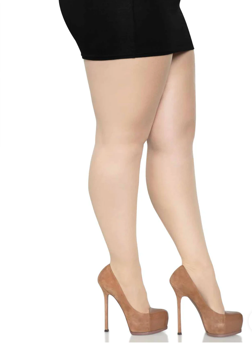 Back Seam Sheer Pantyhose O/S Plus Sized – Coco Coquette