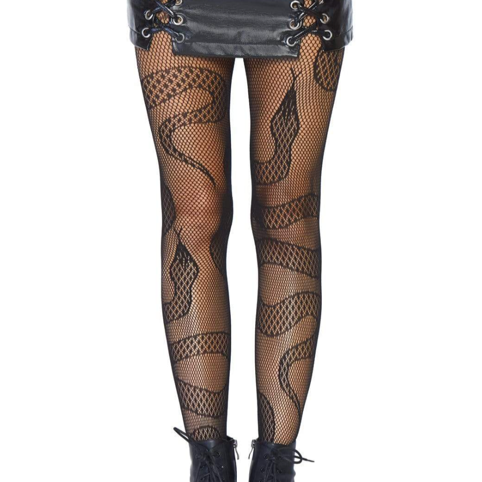 Snake Net Tights