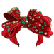 Red Bow w/ Red + Green Gems