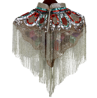 Heavily Beaded Capes w/ Collar