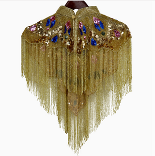 Heavily Beaded Capes w/ Collar