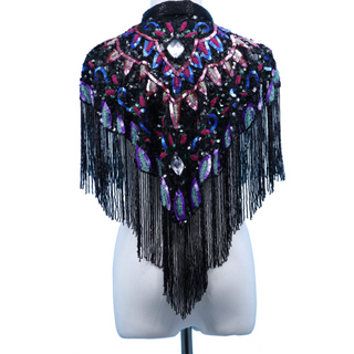 Heavily Beaded Capes w/ Collar