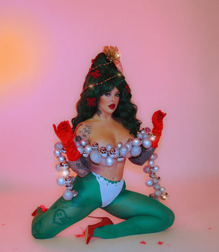 Bouffant Christmas tree wig - custom