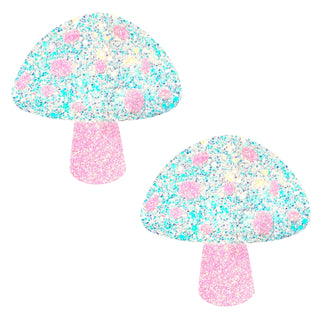 Blacklight Glitter Shroom Pasties