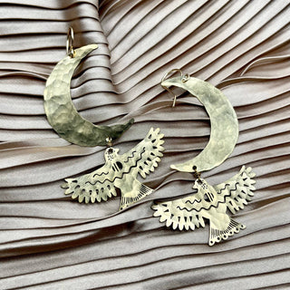 Handmade Night Wing Earrings
