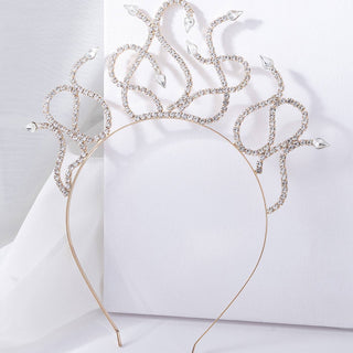 Rhinestone Snake Crown