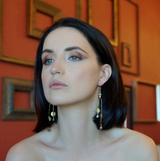 The Pisces Earring - Amethyst Celestial Mobile Earrings