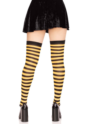 Cari Striped Stockings - One Size
