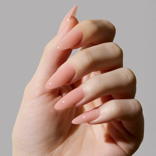 Sheer Pink Fake Nails