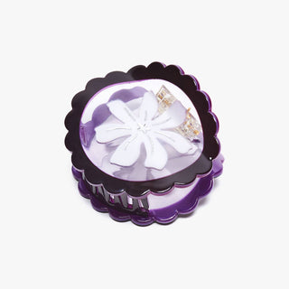 Asphodel Lace Border Acetate Hair Claw