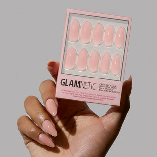 Sheer Pink Fake Nails