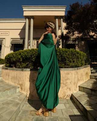 Emerald Caftan Dress