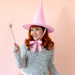 Pink Satin Good Witch Hat
