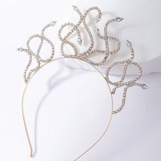 Rhinestone Snake Crown