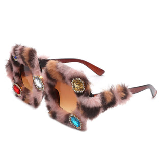 Oversize Fuzzy Lux Sunnies