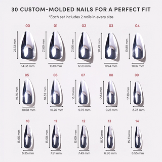 Platinum Press-On Nails