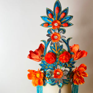 Flower Tower Headdress / Water
