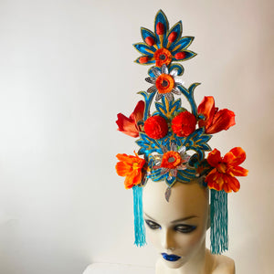 Flower Tower Headdress / Water
