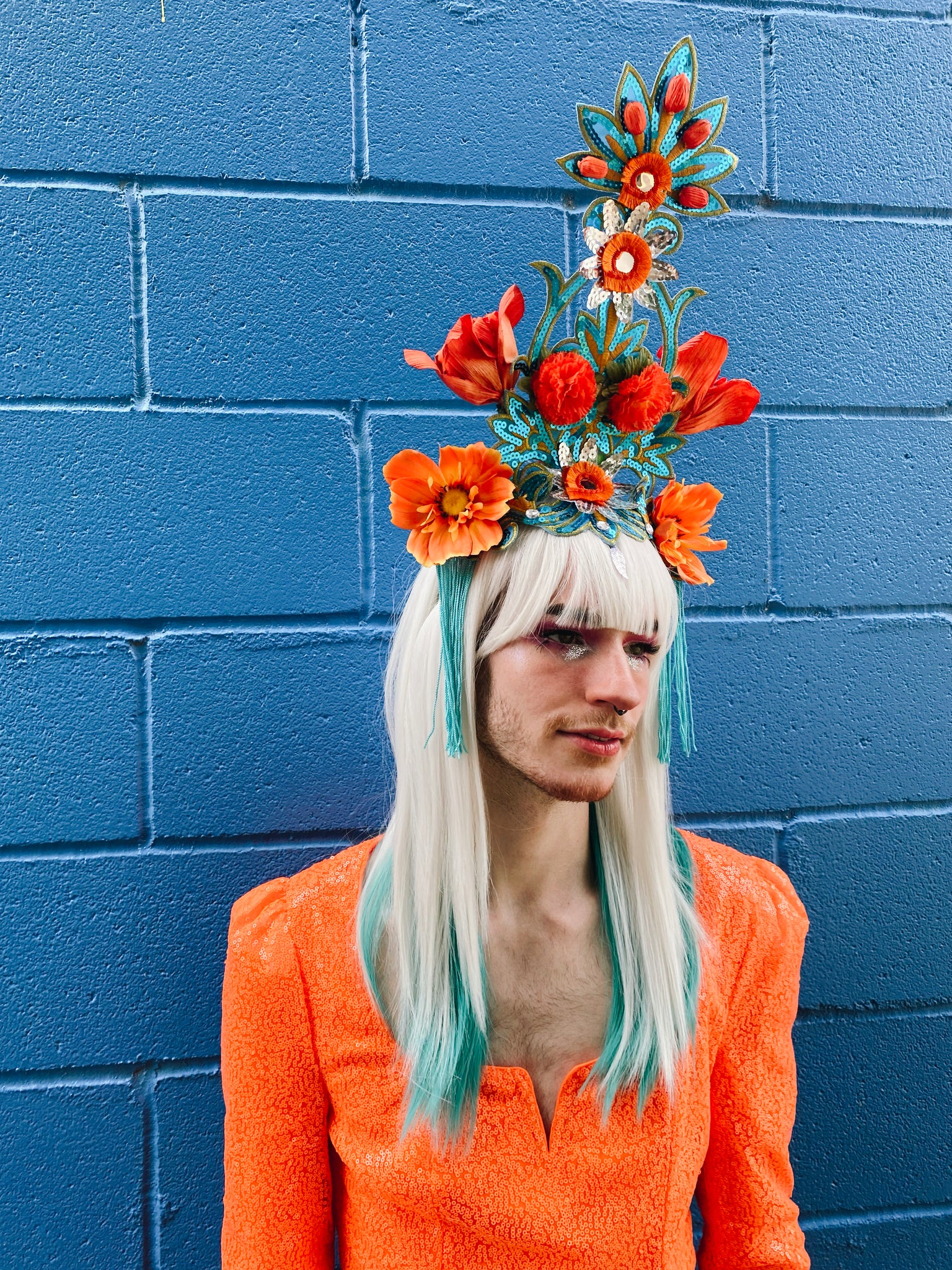 Flower Tower Headdress / Water