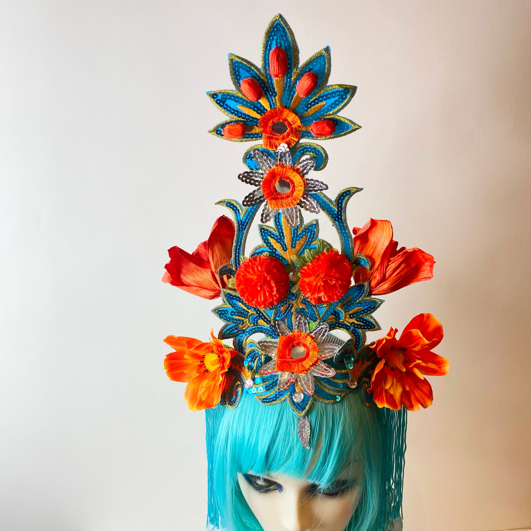 Flower Tower Headdress / Water