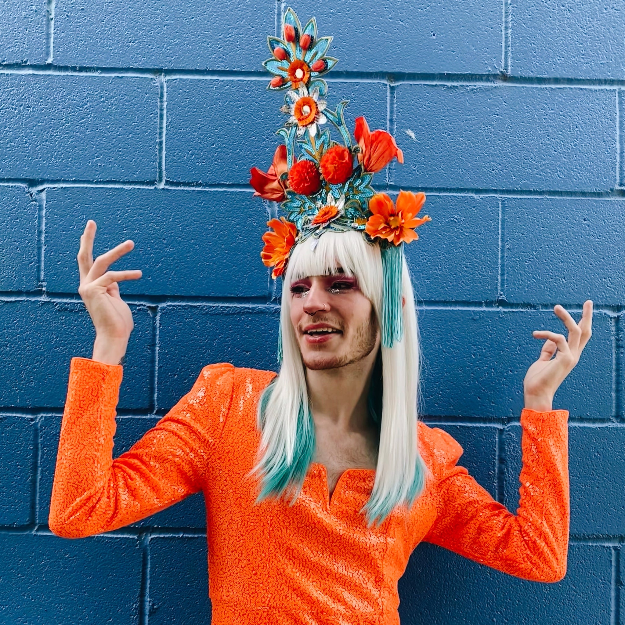 Flower Tower Headdress / Water