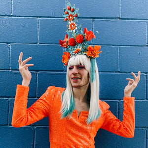 Flower Tower Headdress / Water