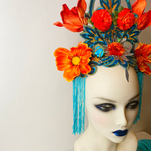 Flower Tower Headdress / Water